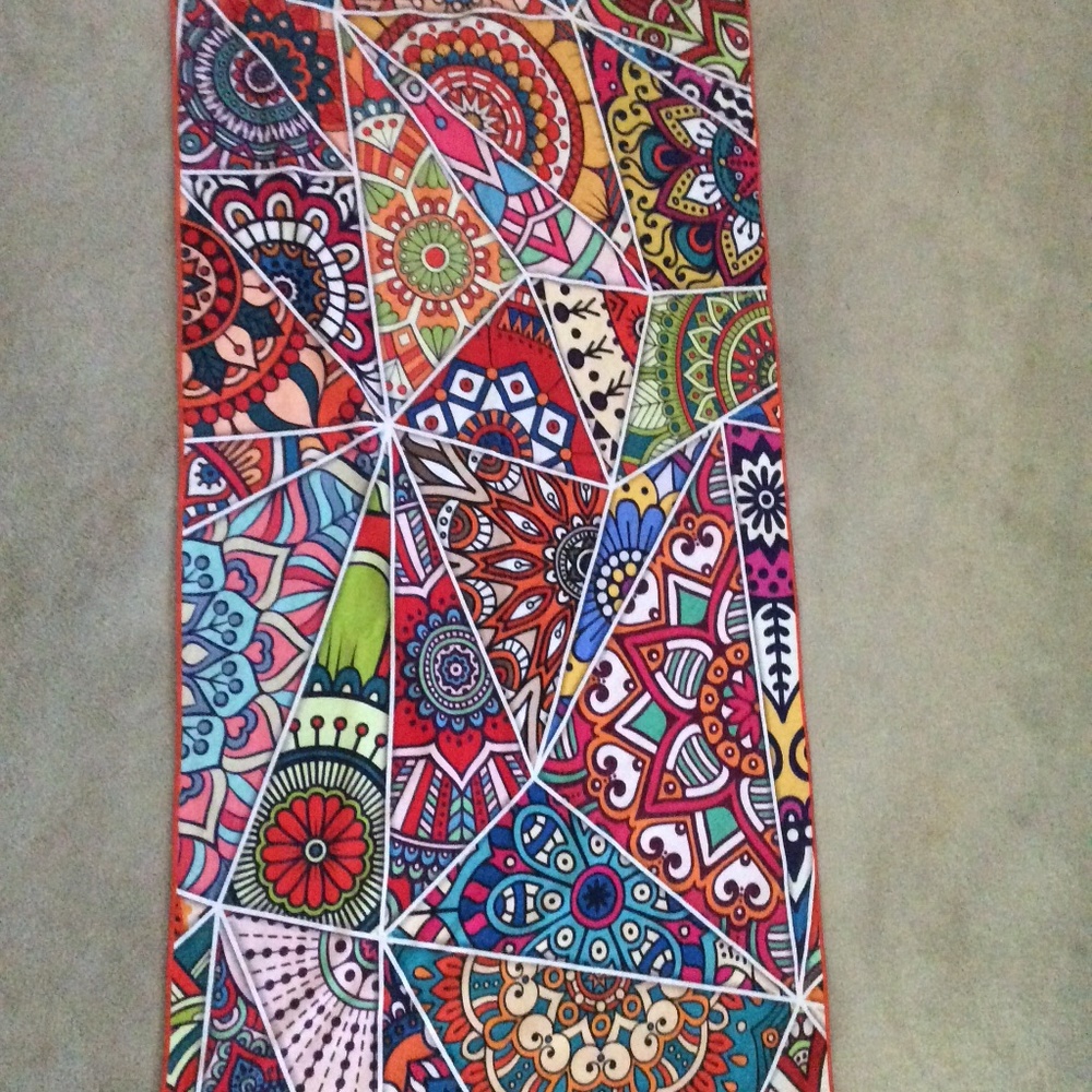 House of Clouds Sand Free Microfiber Beach Towel Colorful Print